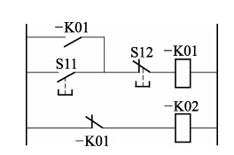 圖３	控制電源之間采用繼電器接觸器轉(zhuǎn)換的示意圖